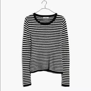 NWT Madewell Striped Wool Blend Sweater